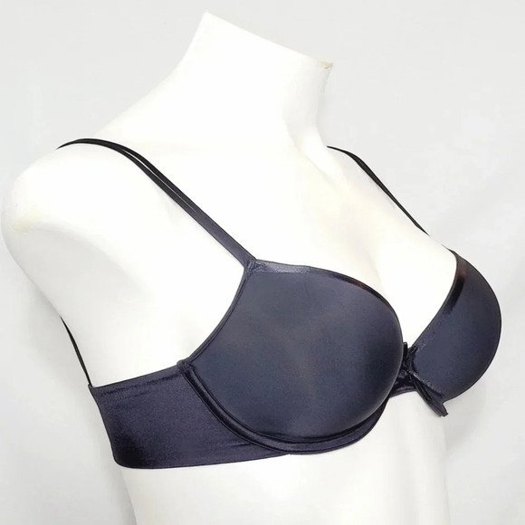 32DD Wacoal 85364 High Polish Contour Underwire Bra Black - Picture 2 of 4